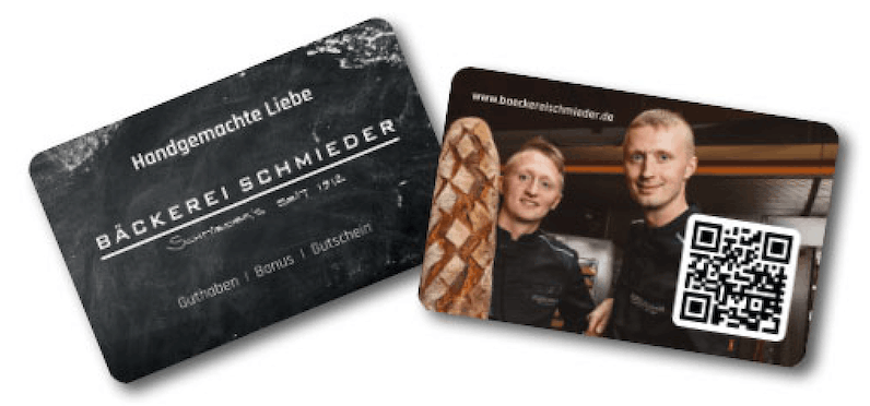 Kundenkarte der Bäckerei Schmieder