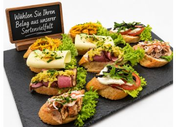 Baguette Scheiben Belegt