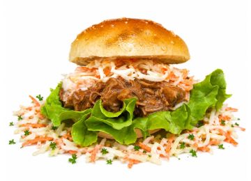 Burger Buns Pulled Chicken