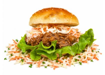 Burger Buns Pulled Chicken